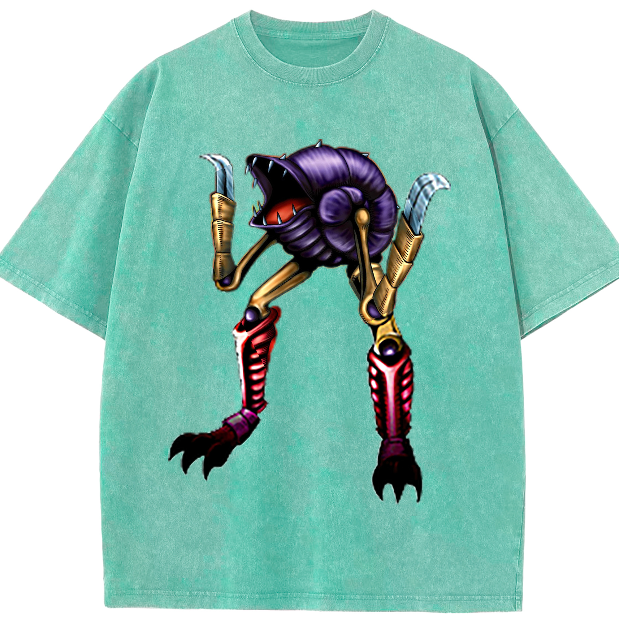 （画像用） 遊☆戯☆王 Yu-Gi-Oh! 綿100% ヴィンテージ風 半袖Tシャツ（フロントプリント）